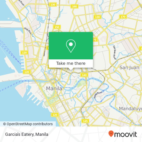 Garcia's Eatery, M. Delos Santos Barangay 403, Manila map