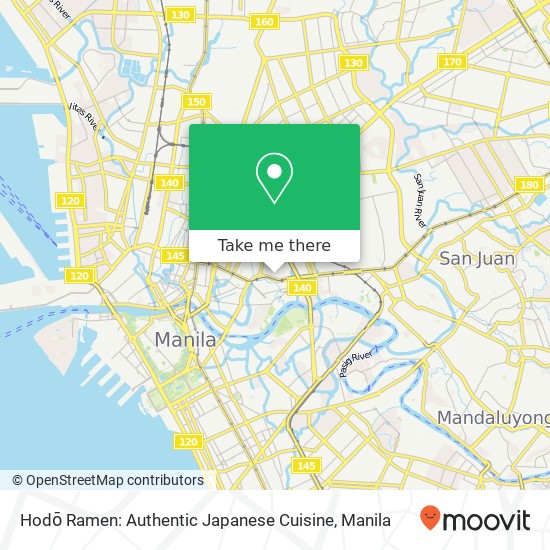 Hodō Ramen: Authentic Japanese Cuisine, Lardizabal St Barangay 413, Manila map