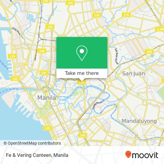 Fe & Vering Canteen, Arsenio Lacson Ave Barangay 634, Manila map