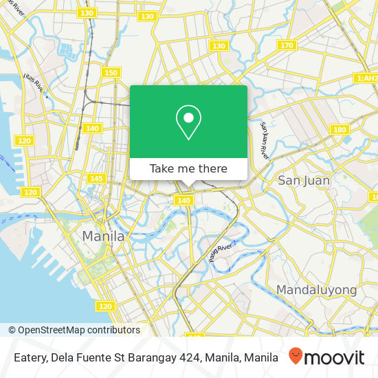 Eatery, Dela Fuente St Barangay 424, Manila map