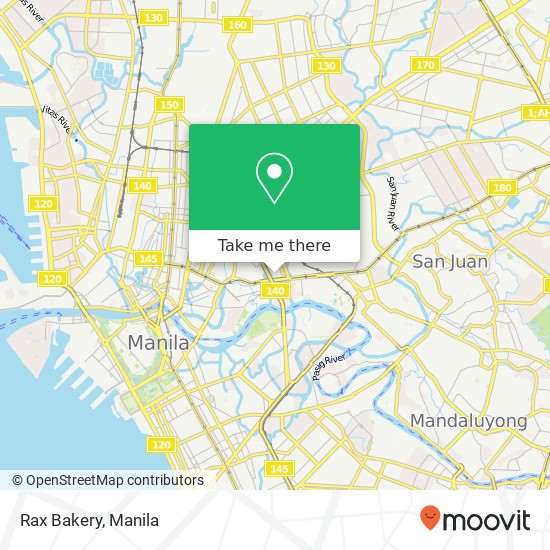 Rax Bakery, Francisco St Barangay 420, Manila map