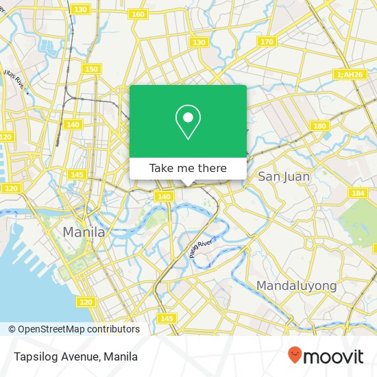 Tapsilog Avenue, Fortuna Barangay 627, Manila map