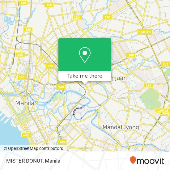 MISTER DONUT, Valenzuela St Barangay 589, Manila map