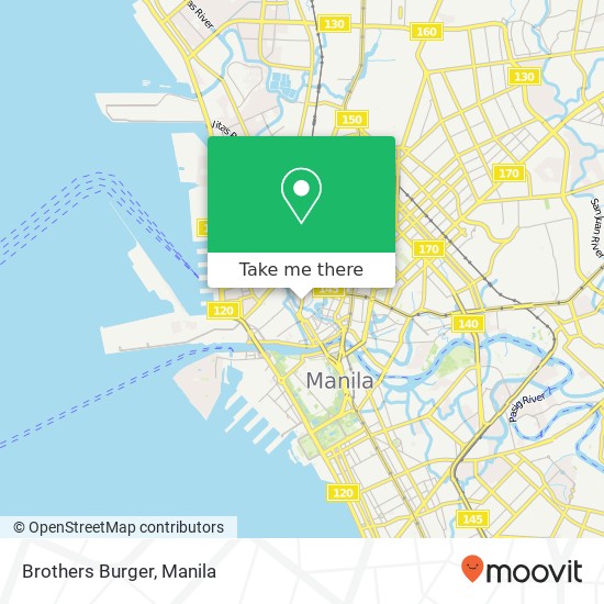 Brothers Burger, Reina Regente St Barangay 293, Manila map