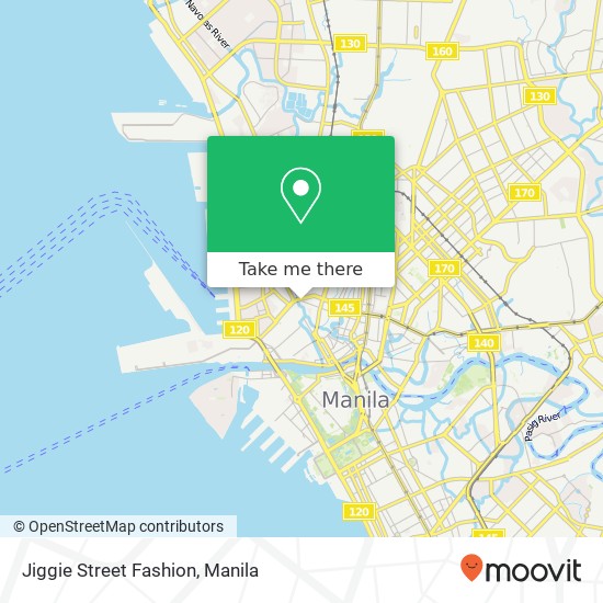 Jiggie Street Fashion, Soler St Barangay 293, Manila map