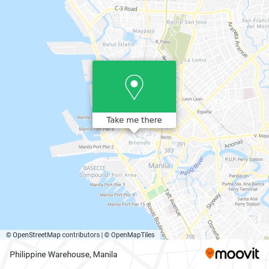 Philippine Warehouse map