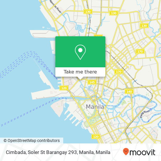 Cimbada, Soler St Barangay 293, Manila map
