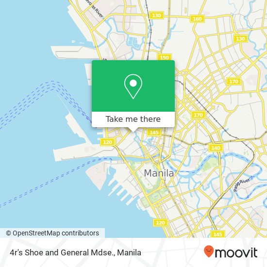 4r's Shoe and General Mdse., Juan Luna St Barangay 268, Manila map