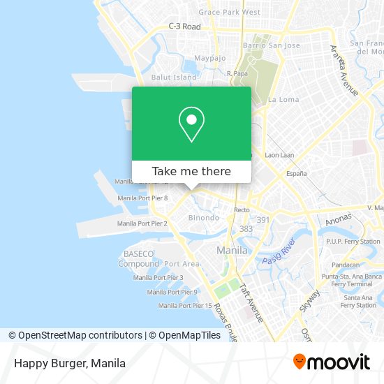 Happy Burger map