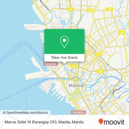 Marva, Soler St Barangay 293, Manila map