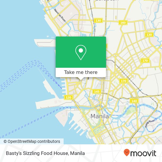 Basty's Sizzling Food House, Barangay 57, Manila map