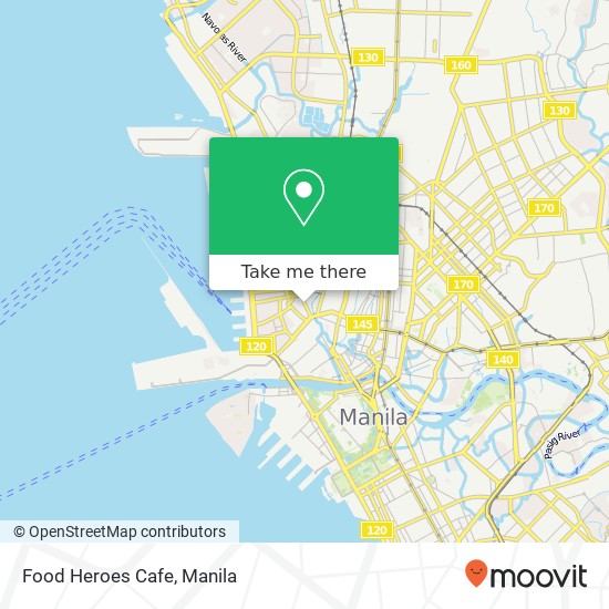 Food Heroes Cafe, Juan Luna St Barangay 9, Manila map