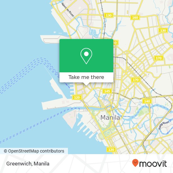 Greenwich, Lakandula St Barangay 4, Manila map