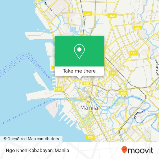 Ngo Khen Kababayan, Narra St Barangay 242, Manila map