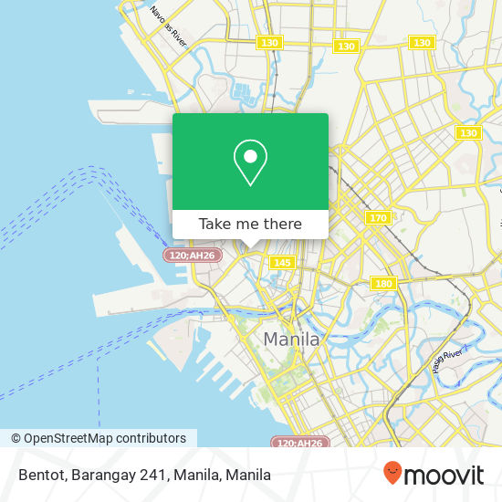 Bentot, Barangay 241, Manila map