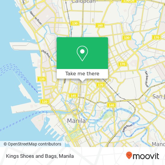 Kings Shoes and Bags, Alvarez St Barangay 320, Manila map