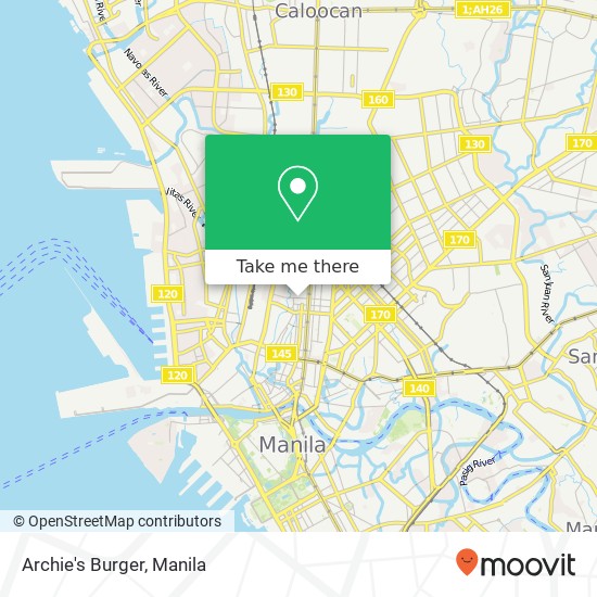 Archie's Burger, Quiricada St Barangay 331, Manila map