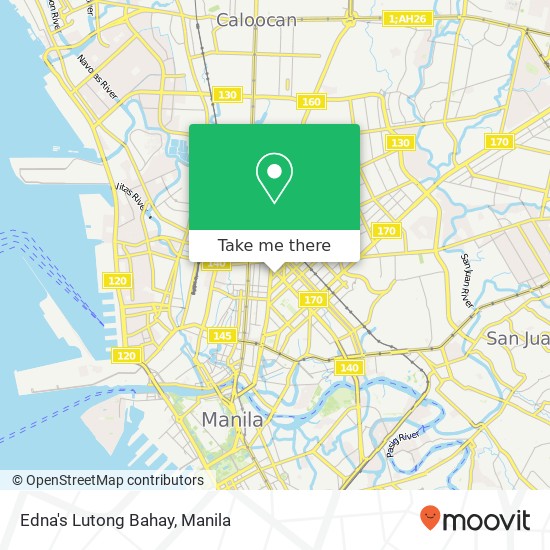 Edna's Lutong Bahay, Maria Clara St Barangay 342, Manila map