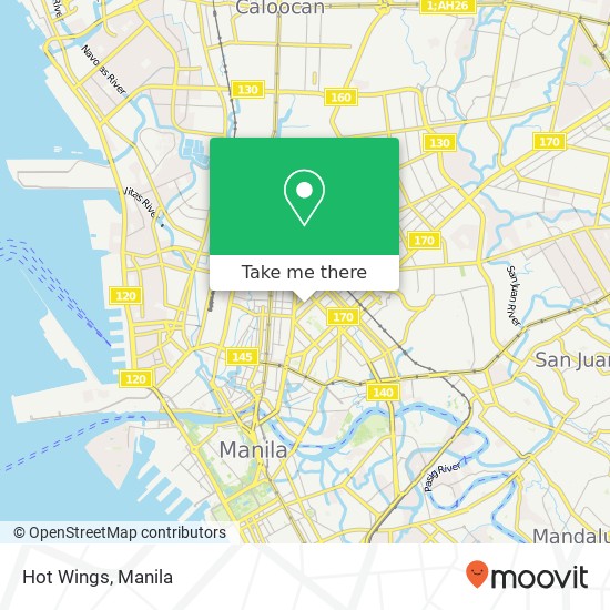 Hot Wings, Concepcion St Barangay 470, Manila map