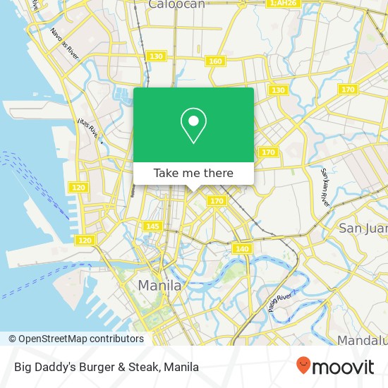Big Daddy's Burger & Steak, Concepcion St Barangay 470, Manila map