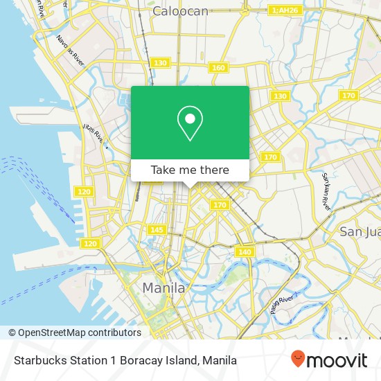 Starbucks Station 1 Boracay Island, Maria Clara St Barangay 342, Manila map