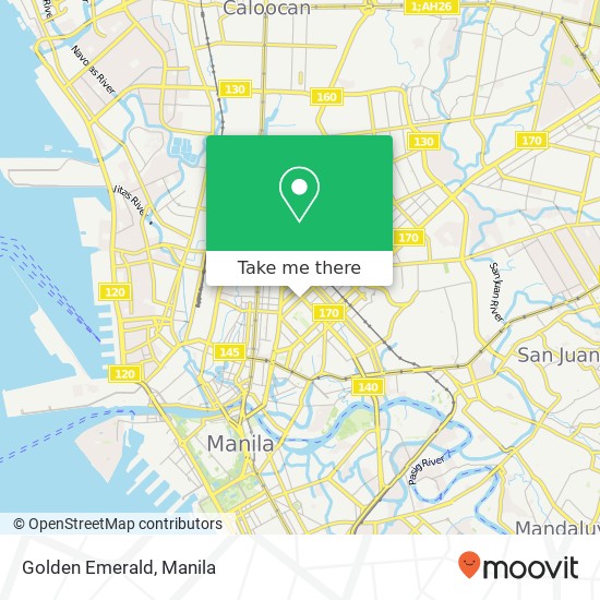 Golden Emerald, Dapitan St Barangay 470, Manila map