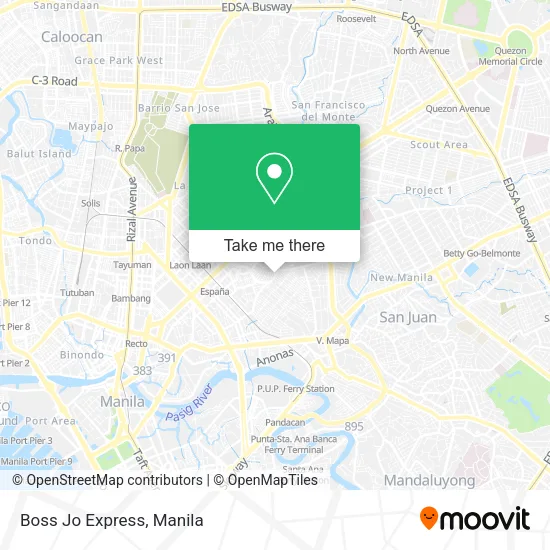 Boss Jo Express map
