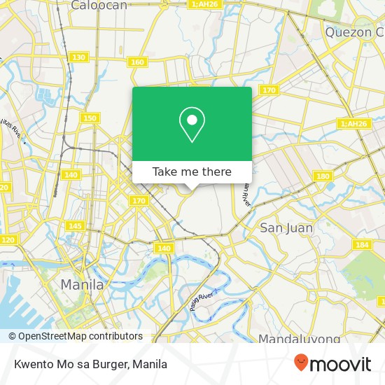 Kwento Mo sa Burger, Bayani San Isidro, Quezon City map