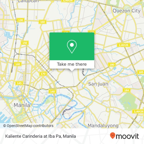 Kaliente Carinderia at Iba Pa, Santol Santo Niño, Quezon City map