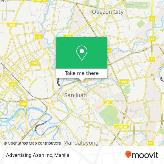 Advertising Assn Inc, N. Domingo Valencia, Quezon City map