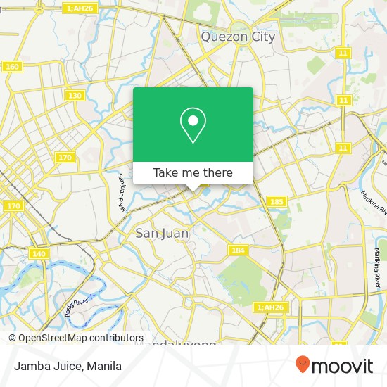 Jamba Juice, Doña Hemady Kaunlaran, Quezon City map