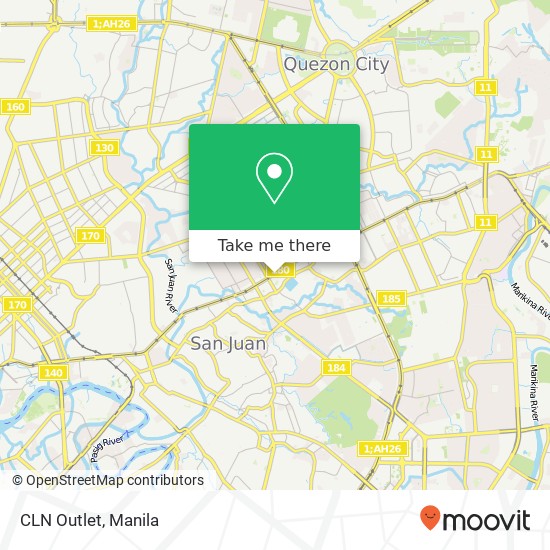 CLN Outlet, Kaunlaran, Quezon City map