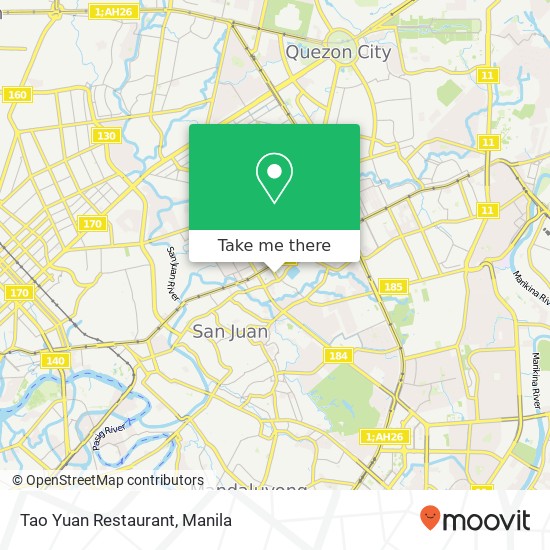 Tao Yuan Restaurant, Doña Hemady Kaunlaran, Quezon City map