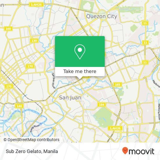 Sub Zero Gelato, 704 Aurora Blvd Valencia, Quezon City map