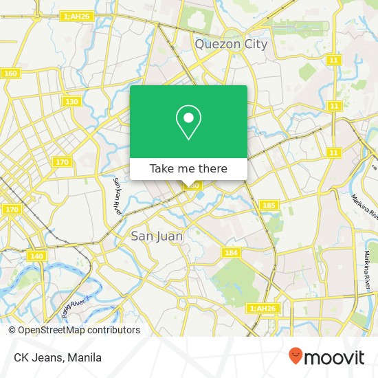 CK Jeans, Kaunlaran, Quezon City map