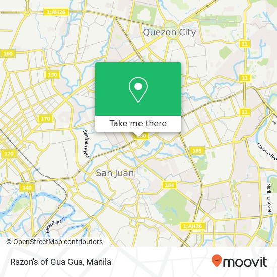 Razon's of Gua Gua, Kaunlaran, Quezon City map