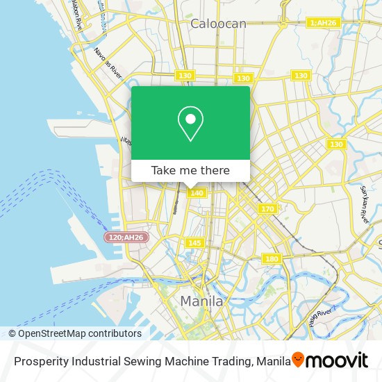 Prosperity Industrial Sewing Machine Trading map