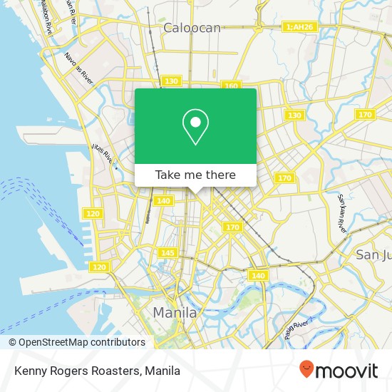 Kenny Rogers Roasters, Felix Huertas Rd Barangay 350, Manila map