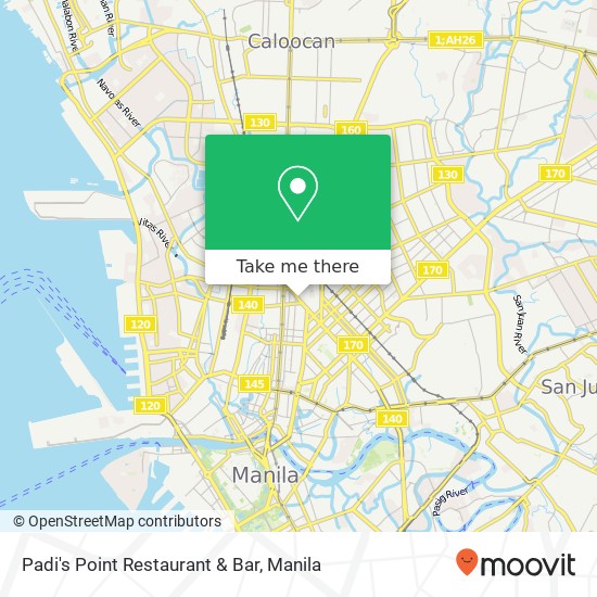Padi's Point Restaurant & Bar map