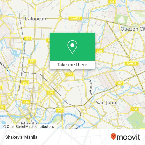 Shakey's, Banawe Ave Doña Josefa, Quezon City map