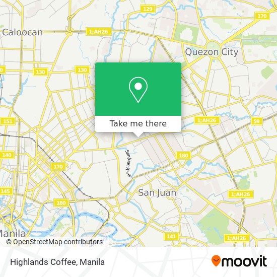 Highlands Coffee map