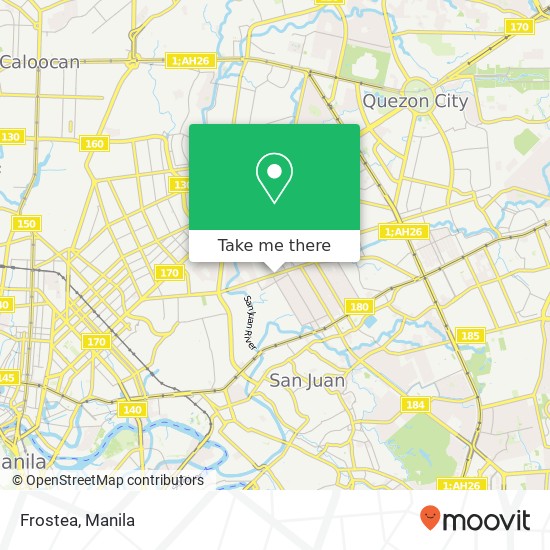 Frostea, E. Rodriguez Sr. Ave Kalusugan, Quezon City map