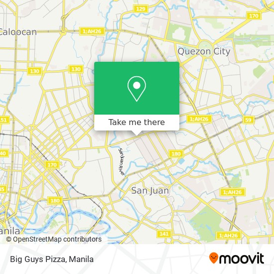 Big Guys Pizza map