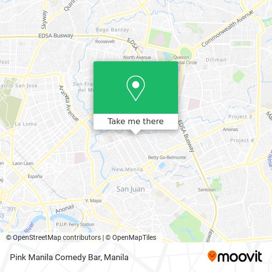 Pink Manila Comedy Bar map