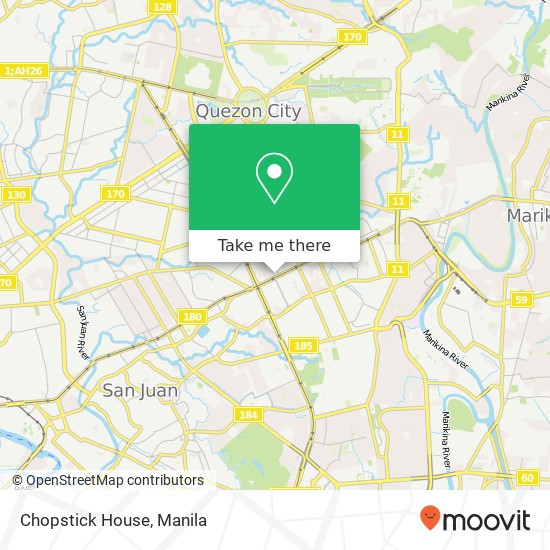 Chopstick House, Imperial E. Rodriguez, Quezon City map