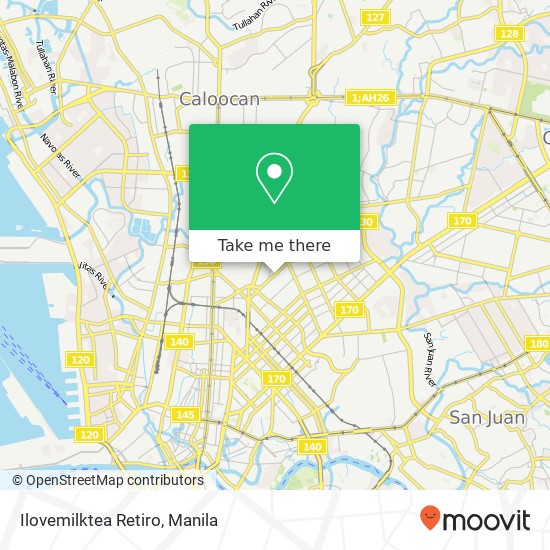 Ilovemilktea Retiro, N. S. Amoranto Sr. Salvacion, Quezon City map