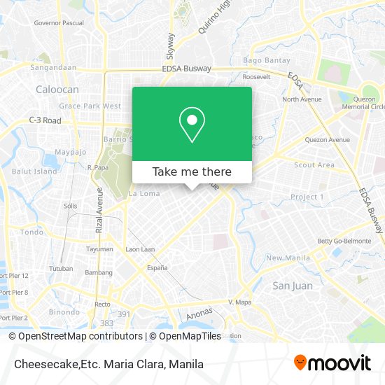 Cheesecake,Etc. Maria Clara map