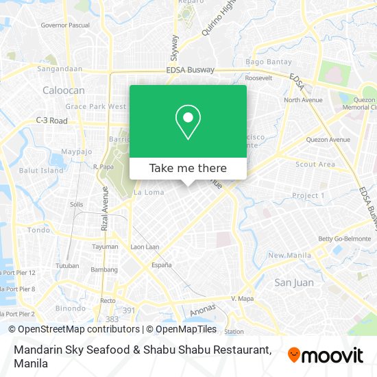 Mandarin Sky Seafood & Shabu Shabu Restaurant map