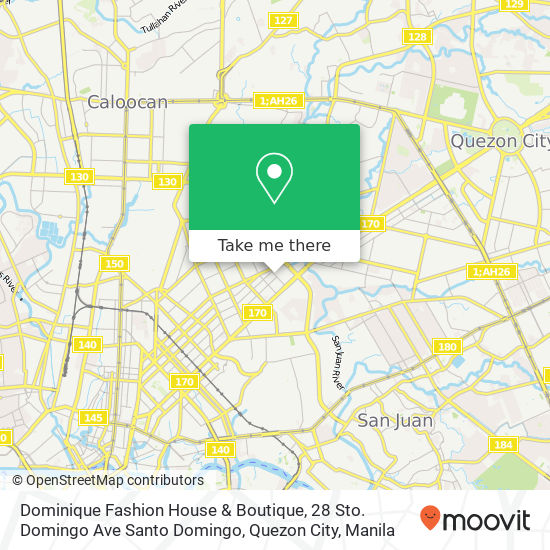 Dominique Fashion House & Boutique, 28 Sto. Domingo Ave Santo Domingo, Quezon City map