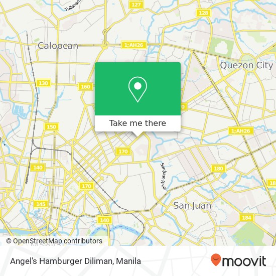 Angel's Hamburger Diliman, Quezon Ave Tatalon, Quezon City map